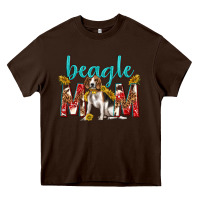 Chocolate Brown western beagle mom Heavy Core Tee - texasbilliewilder