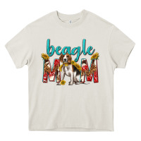 Cream western beagle mom Heavy Core Tee - texasbilliewilder