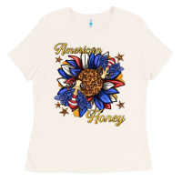 Bone American honey with bee Ladies Tee - texasbilliewilder
