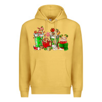 Antique Gold Christmas coffee cup Premium Hoodie - NancyCooperArtShop