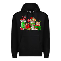 Black Christmas coffee cup Premium Hoodie - NancyCooperArtShop