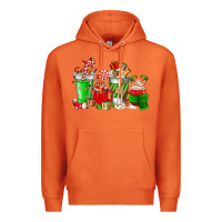 Carrot Christmas coffee cup Premium Hoodie - NancyCooperArtShop