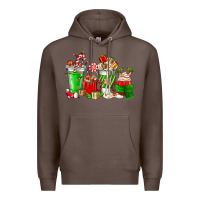 Coffee Christmas coffee cup Premium Hoodie - NancyCooperArtShop