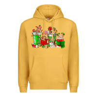 Mustard Christmas coffee cup Premium Hoodie - NancyCooperArtShop