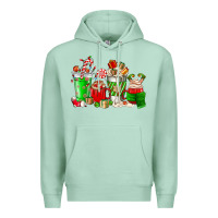 Seafoam Christmas coffee cup Premium Hoodie - NancyCooperArtShop