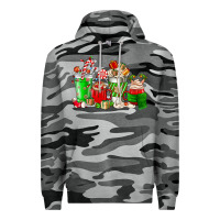 Slate Camo Christmas coffee cup Premium Hoodie - NancyCooperArtShop