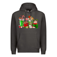 Smoke Christmas coffee cup Premium Hoodie - NancyCooperArtShop