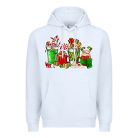 White Christmas coffee cup Premium Hoodie - NancyCooperArtShop