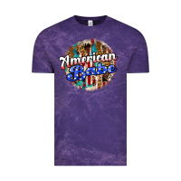 Cloud Purple american babe Vintage Tee - JahusDesignShop