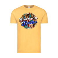 Vintage Mustard american babe Vintage Tee - JahusDesignShop