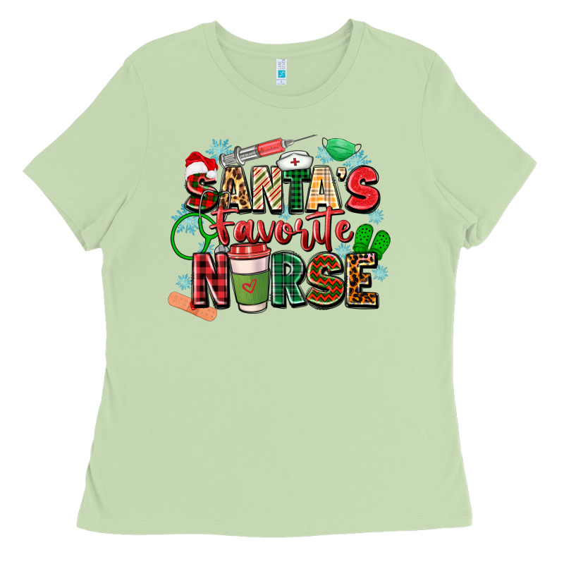 Santas Favorite Nurse Ladies Tee by Zillion Design Studio | Teevron