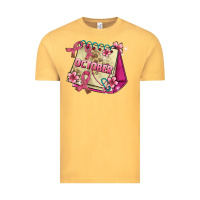 Vintage Mustard pink cancer ribbon and october calendar Vintage Tee - AdoDesignShop