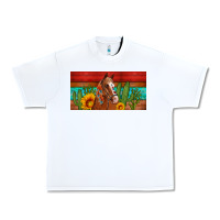 Aztec Horse Cactus And Sunflowers License Plate Template Urban Heavy Tee | Teevron