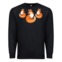 Black Three Little Foxes IN Fox Family I Gift Premium Sweatshirt - Bettercallsaul