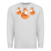 Dove Grey Three Little Foxes IN Fox Family I Gift Premium Sweatshirt - Bettercallsaul