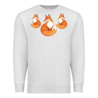 Oatmeal Heather Three Little Foxes IN Fox Family I Gift Premium Sweatshirt - Bettercallsaul