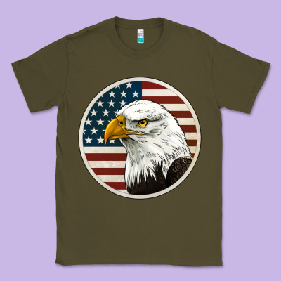 American Bald Eagle Classic Tee Designed By Jasminsmagicworld
