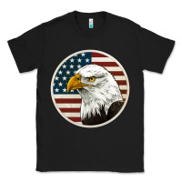 Black American Bald Eagle Classic Tee - Jasminsmagicworld
