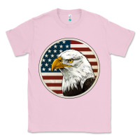 Bubblegum Pink American Bald Eagle Classic Tee - Jasminsmagicworld