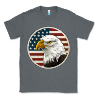 Charcoal Heather American Bald Eagle Classic Tee - Jasminsmagicworld