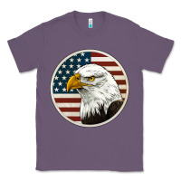 Lavender American Bald Eagle Classic Tee - Jasminsmagicworld
