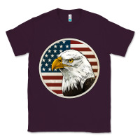 Plum American Bald Eagle Classic Tee - Jasminsmagicworld