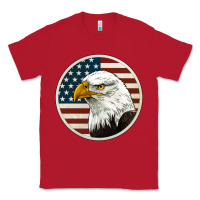 Red American Bald Eagle Classic Tee - Jasminsmagicworld