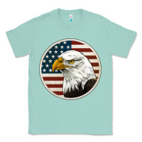 Seafoam American Bald Eagle Classic Tee - Jasminsmagicworld