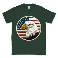 Sports Green American Bald Eagle Classic Tee - Jasminsmagicworld