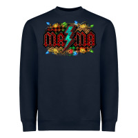 Navy lightning bolt mama christmas Heavyweight Sweatshirt - Jasminsmagicworld