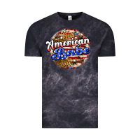 Cloud Black american babe Vintage Tee - JahusDesignShop