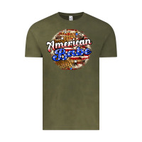 Vintage Olive american babe Vintage Tee - JahusDesignShop