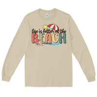 Mushroom life is better at the beach Long Sleeve Tee - MaliasSmallBusiness