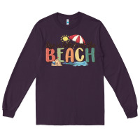Plum life is better at the beach Long Sleeve Tee - MaliasSmallBusiness