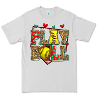 Dove Grey play ball softball Premium Tee - Zillion Design Studio