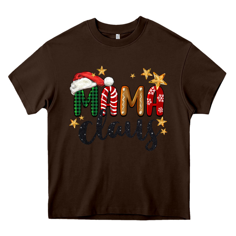 Mama Claus Christmas Heavy Core Tee by BarkalooDesign | Teevron