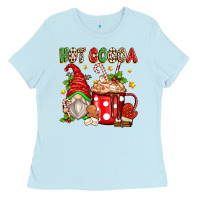 Baby Blue hot cocoa gnome Ladies Tee - Zillion Design Studio