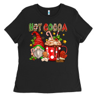 Black hot cocoa gnome Ladies Tee - Zillion Design Studio
