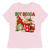 Bubblegum Pink hot cocoa gnome Ladies Tee - Zillion Design Studio