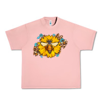Salmon bee sunflower leopard Urban Heavy Tee - AdoDesignShop