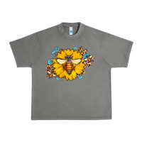 Tornado bee sunflower leopard Urban Heavy Tee - AdoDesignShop