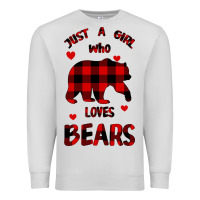 Dove Grey Just A Girl Who Loves Bears Premium Sweatshirt - Bettercallsaul