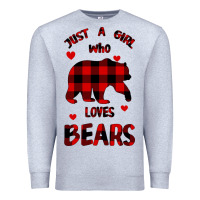 Heather Grey Just A Girl Who Loves Bears Premium Sweatshirt - Bettercallsaul