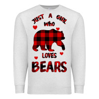 Oatmeal Heather Just A Girl Who Loves Bears Premium Sweatshirt - Bettercallsaul