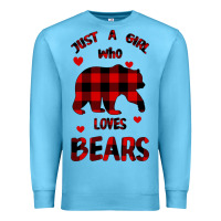 Ocean Blue Just A Girl Who Loves Bears Premium Sweatshirt - Bettercallsaul