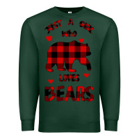 Sports Green Just A Girl Who Loves Bears Premium Sweatshirt - Bettercallsaul