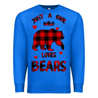 True Royal Just A Girl Who Loves Bears Premium Sweatshirt - Bettercallsaul