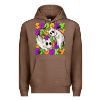 Chestnut Spooky with Ghost Cats Premium Hoodie - texasbilliewilder