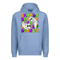 Colony Blue Spooky with Ghost Cats Premium Hoodie - texasbilliewilder