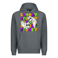 Rock Spooky with Ghost Cats Premium Hoodie - texasbilliewilder